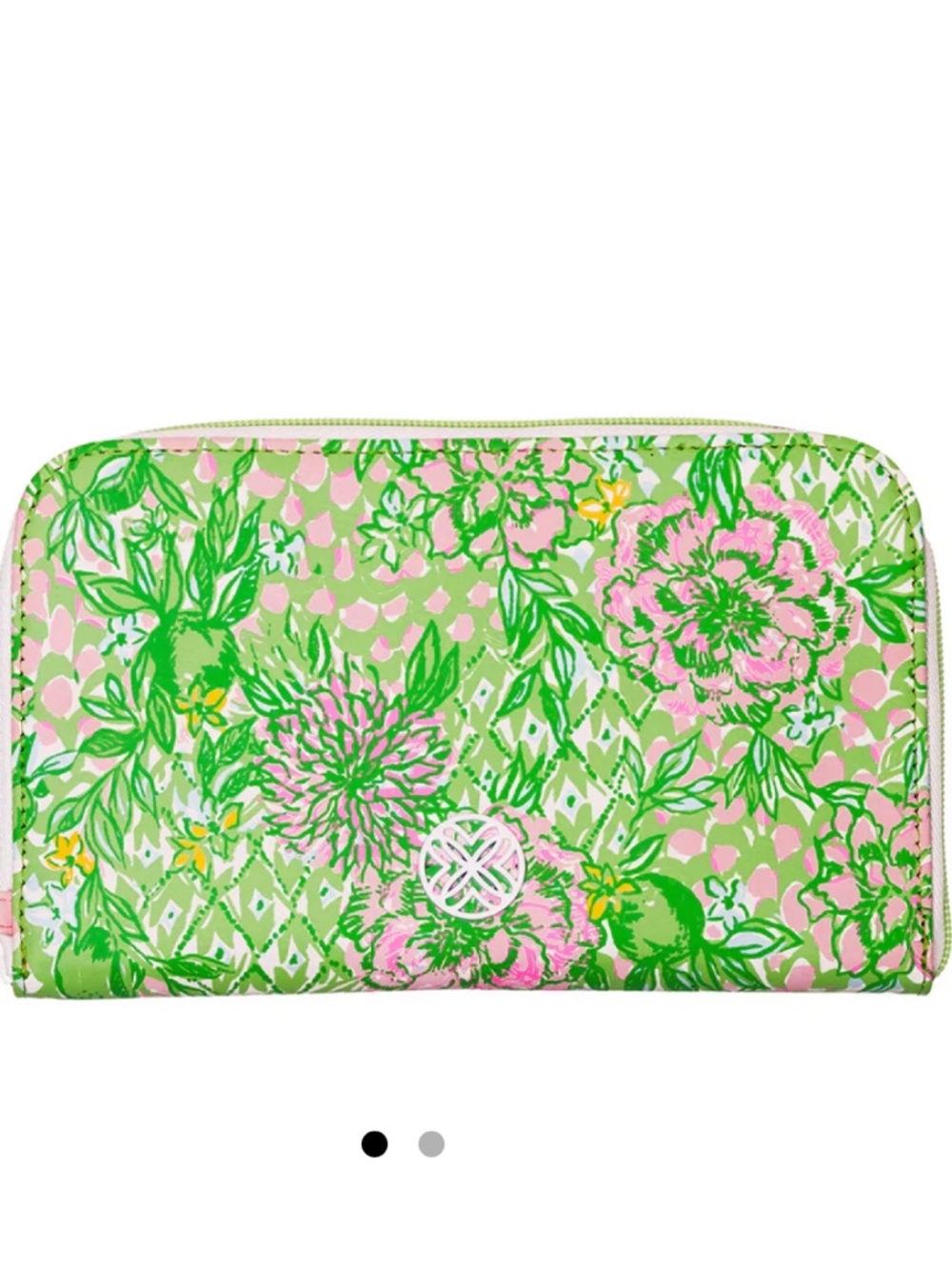 Lilly Pulitzer Green and Pink Travel Wallet